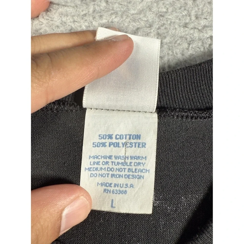 Vintage Logo 7 NFL Oakland Raiders Jeff Hostetler #15 Football T Shirt Men Large - Picture 3 of 10